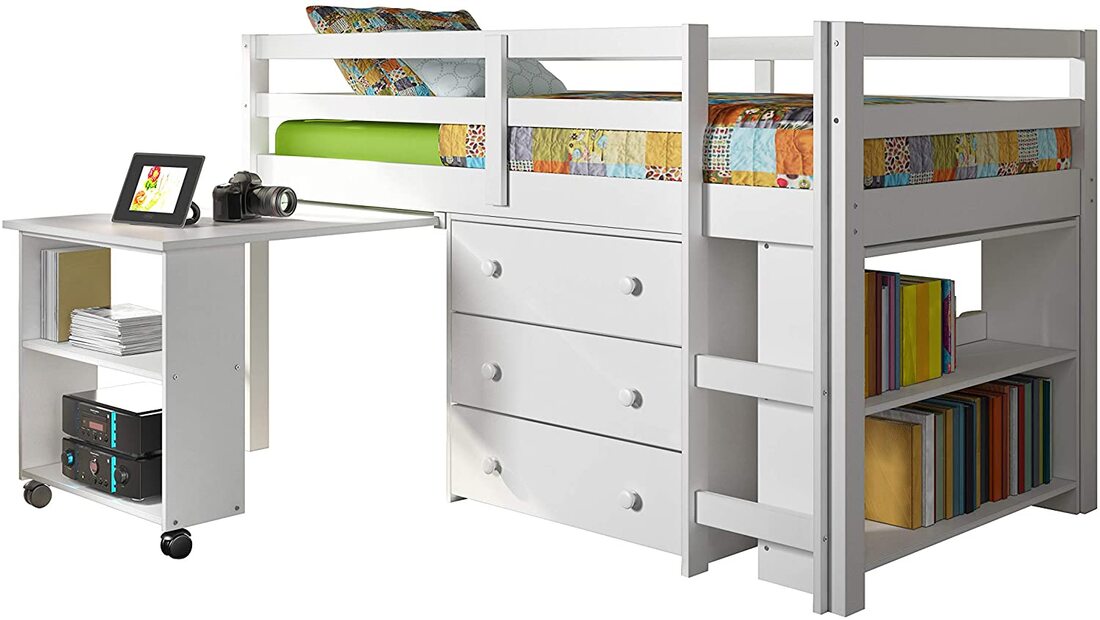 760-TW Loft Bed (White)