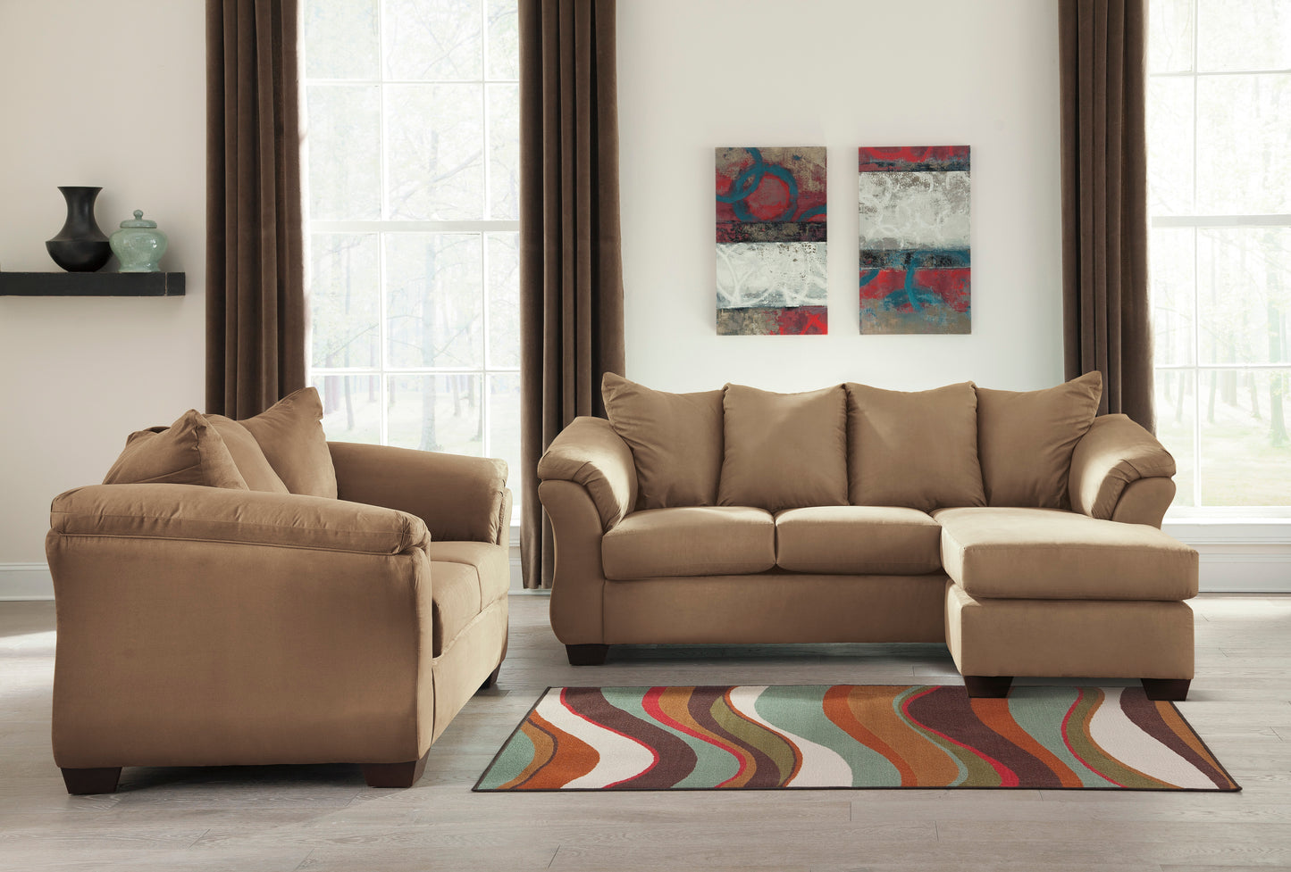 Darcy Sofa Chaise and Loveseat - PKG000596