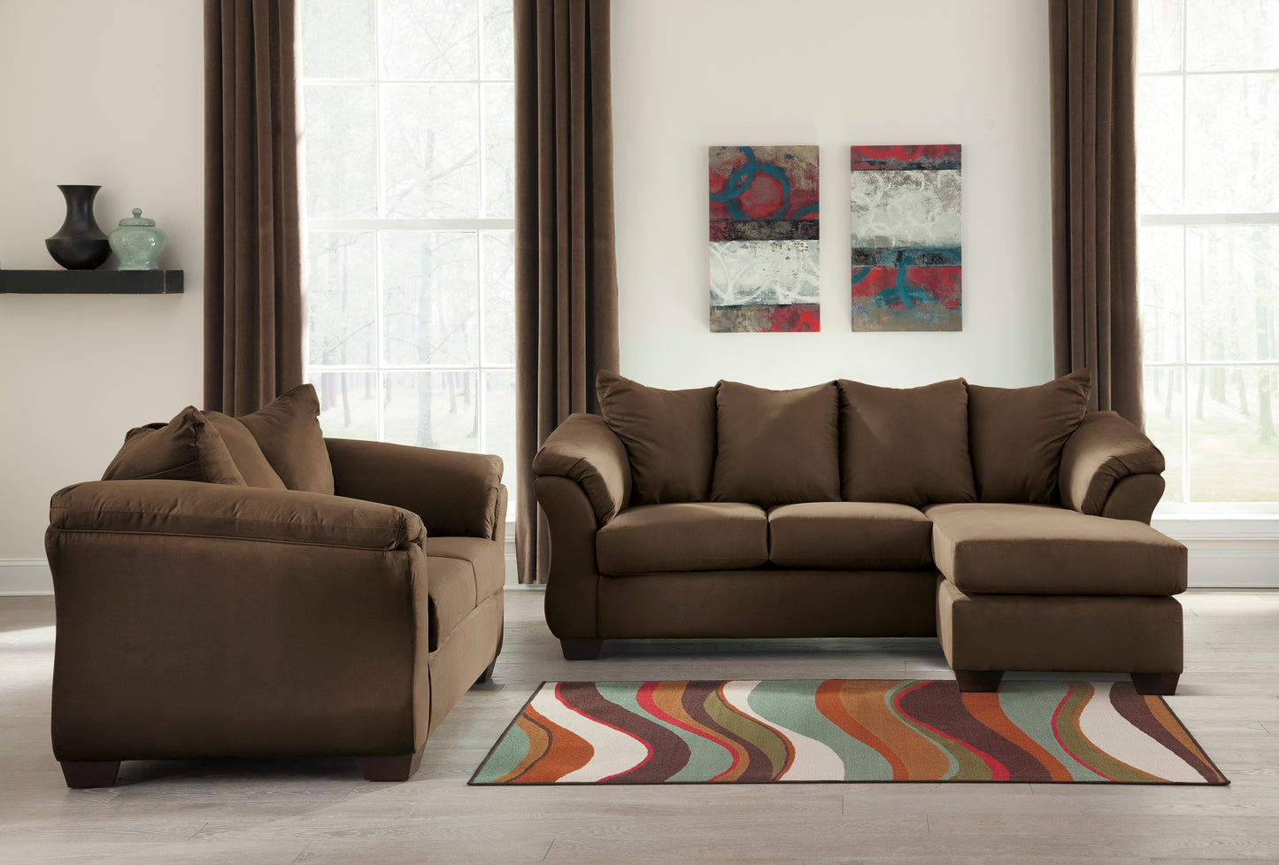 Darcy Sofa Chaise and Loveseat - PKG000601