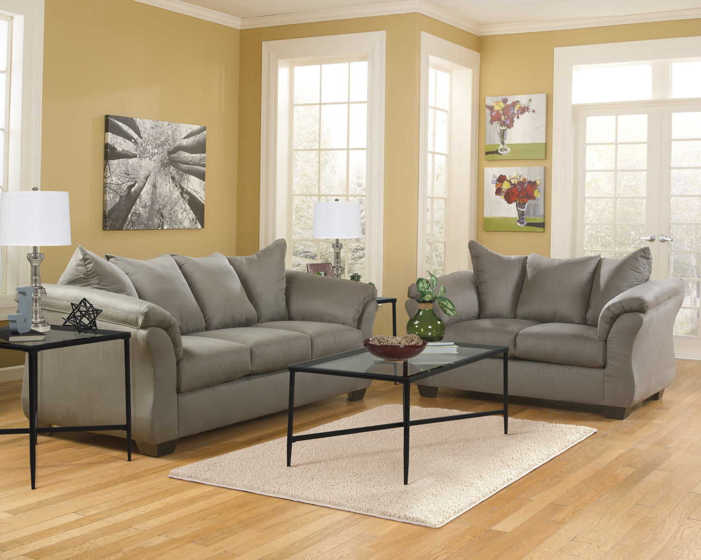 Darcy Sofa Chaise and Loveseat - PKG012407