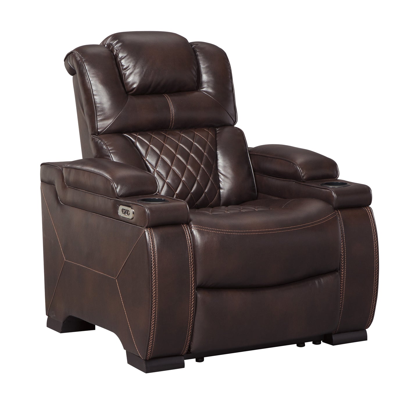 Warnerton Chocolate Power Recliner | 7540713