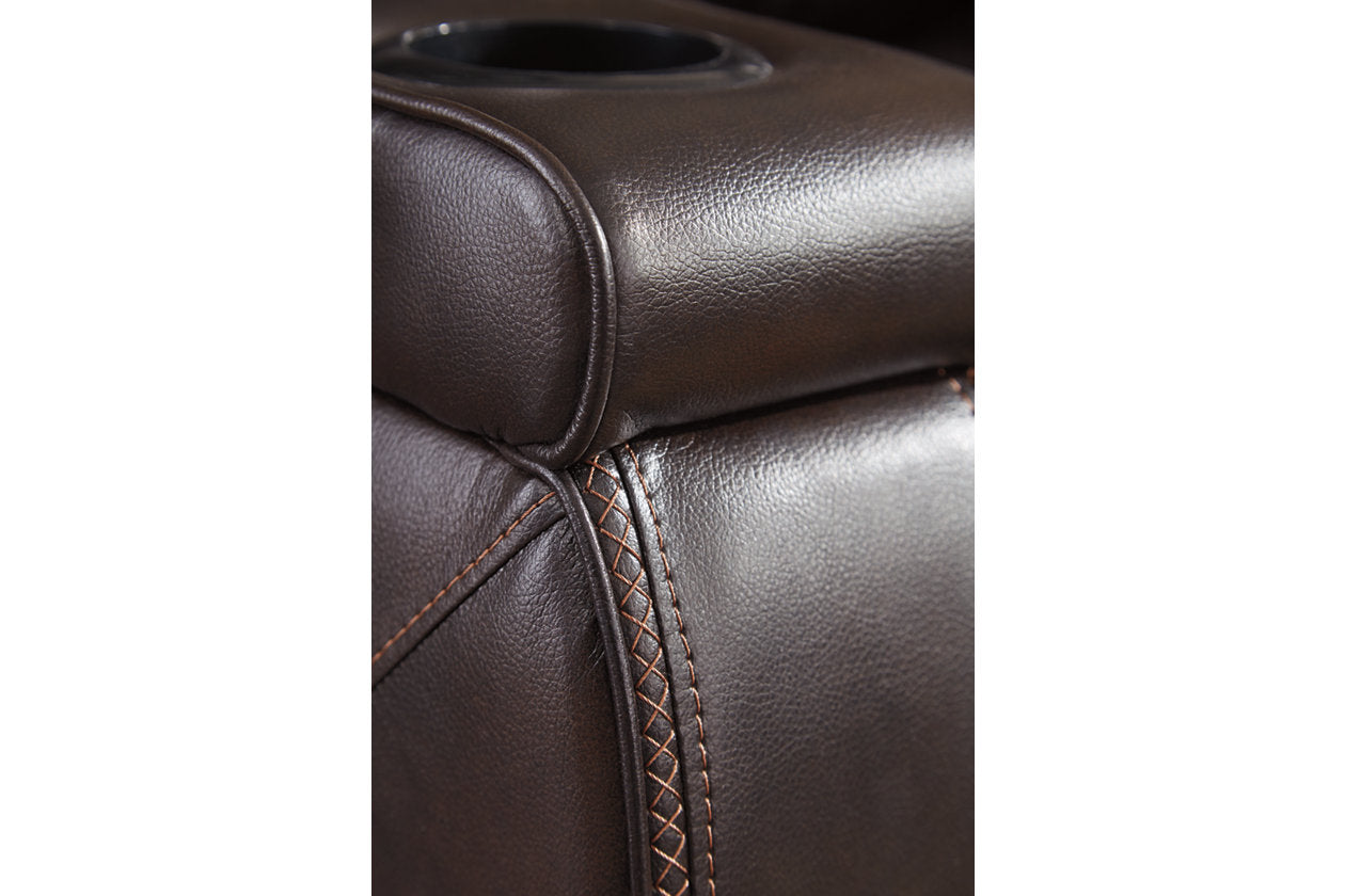 Warnerton Chocolate Power Recliner | 7540713