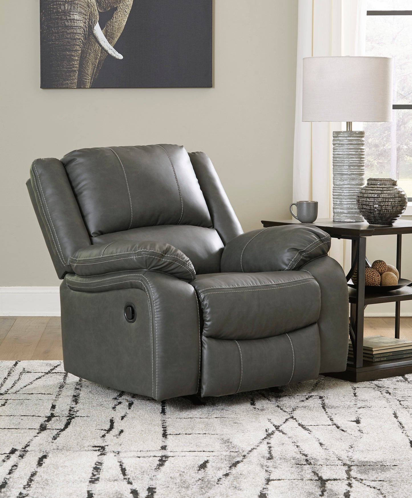 Calderwell Gray Recliner | 7710325