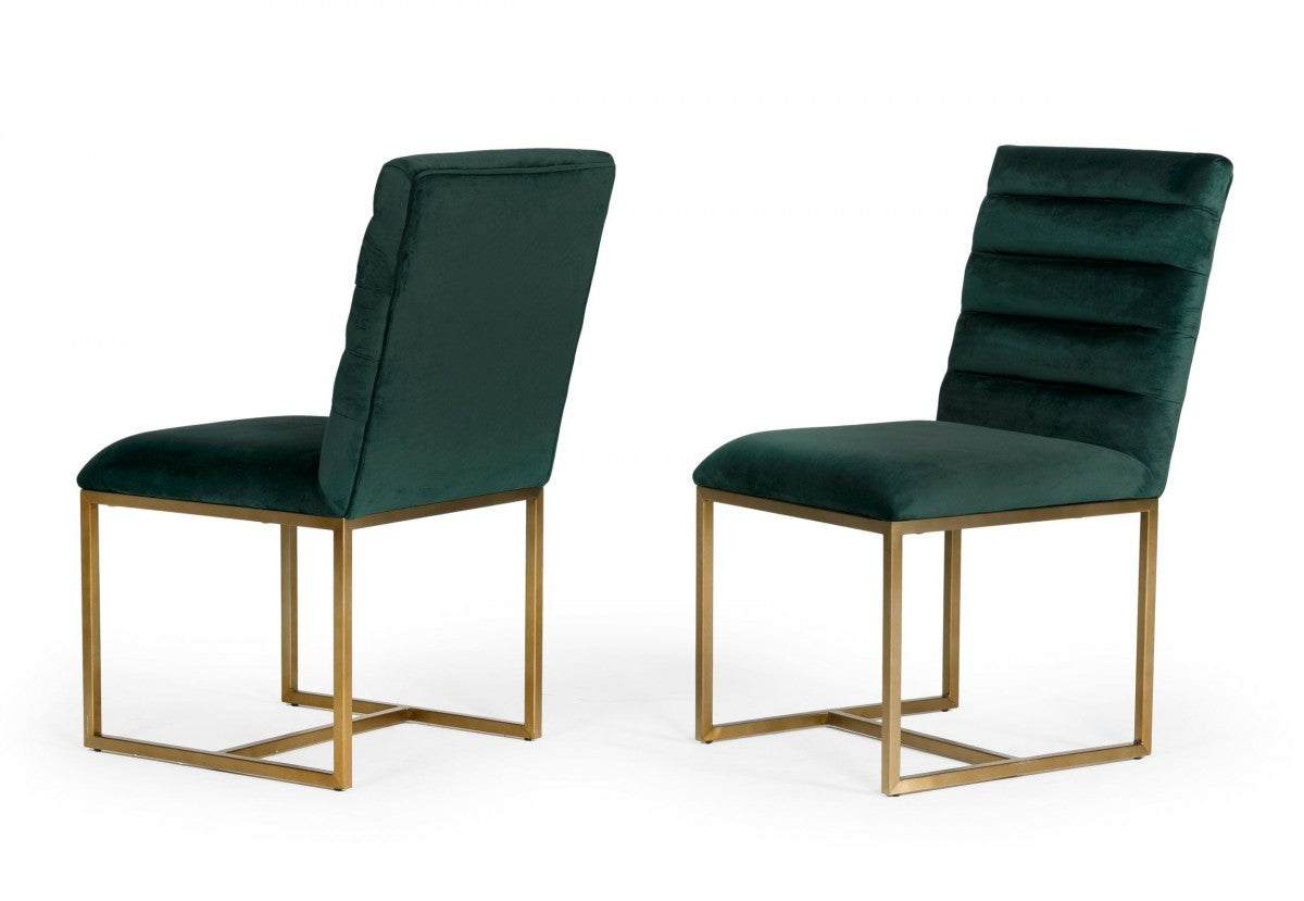 Modrest Dandy - Modern Golden & Glass Dining Set