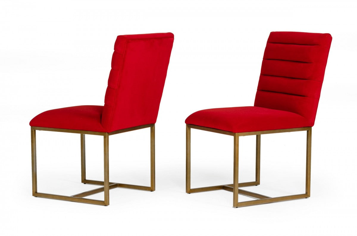 Modrest Dandy - Modern Golden & Glass Dining Set