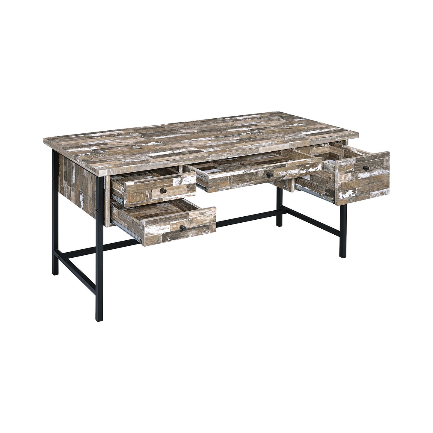 Kemper 4-Drawer Writing Desk Salvaged Cabin - 	801235