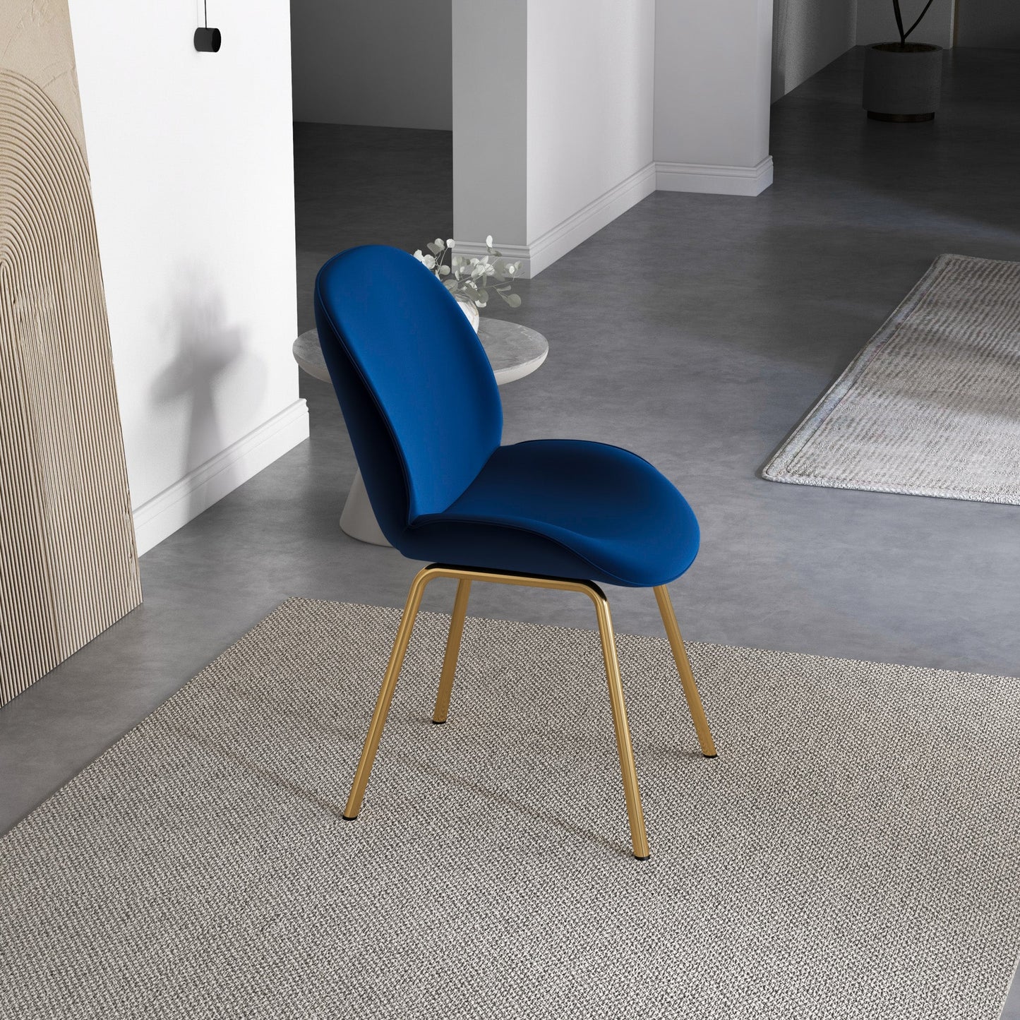 Lucy Blue Velvet Dining Chair