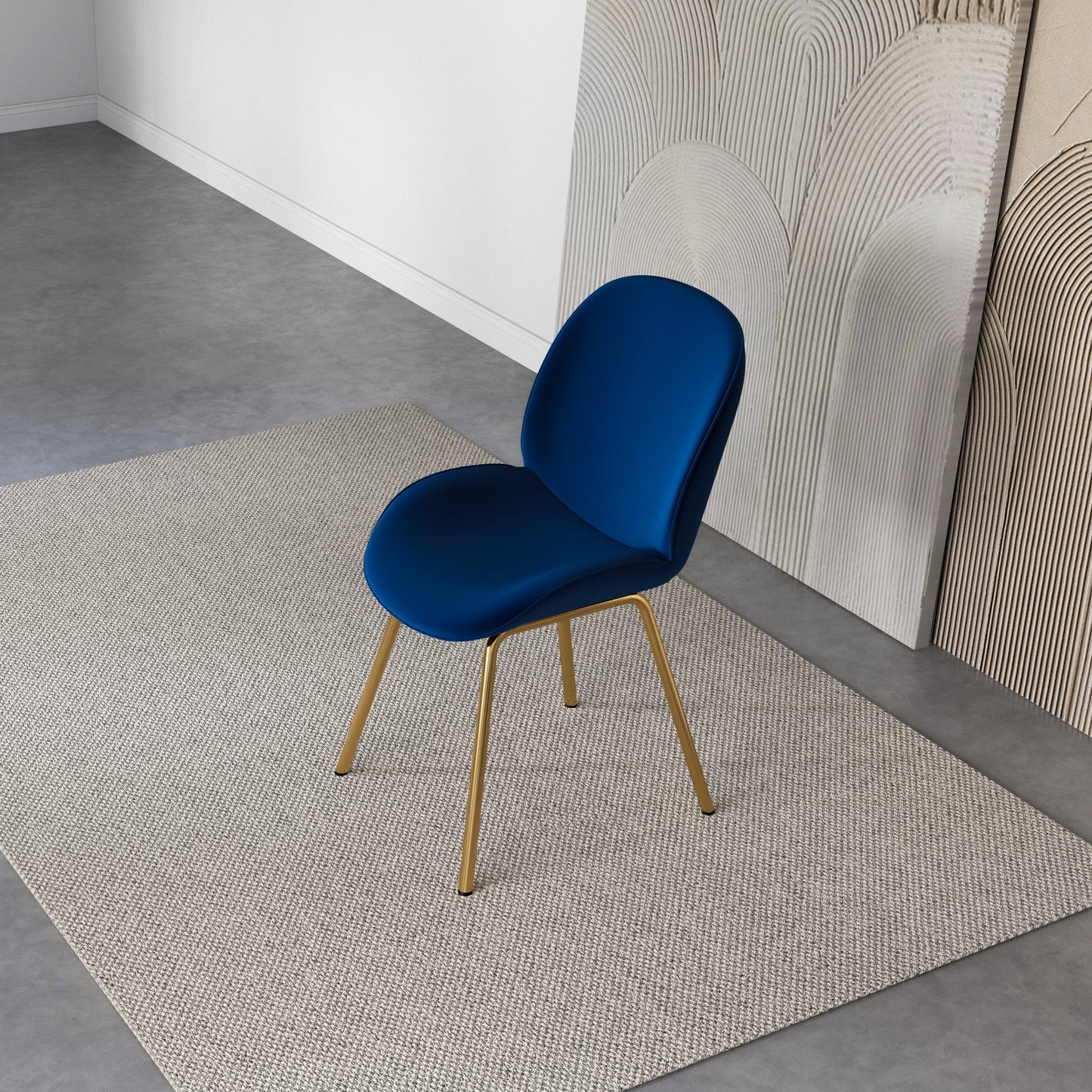 Lucy Blue Velvet Dining Chair
