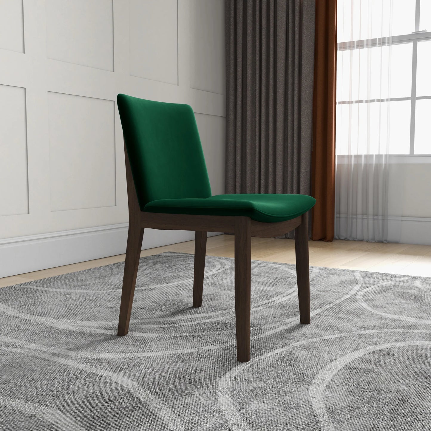 Virginia Dining Chair (Green Velvet)