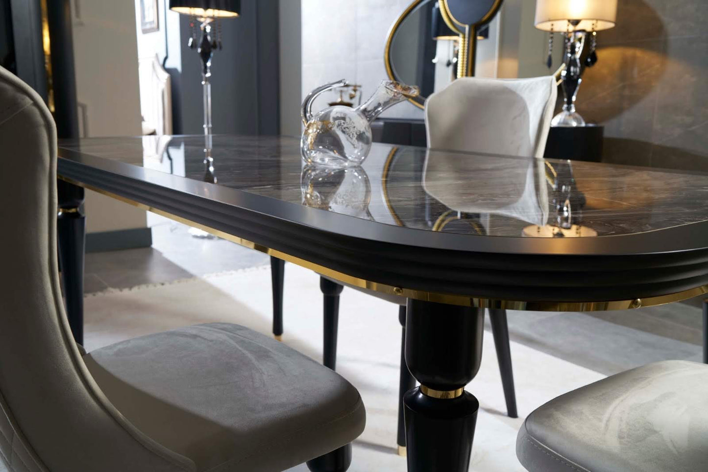 Ariya Black Dining Room