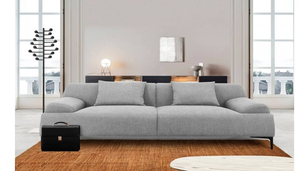 Divani Casa Ronny - Modern Grey Sofa