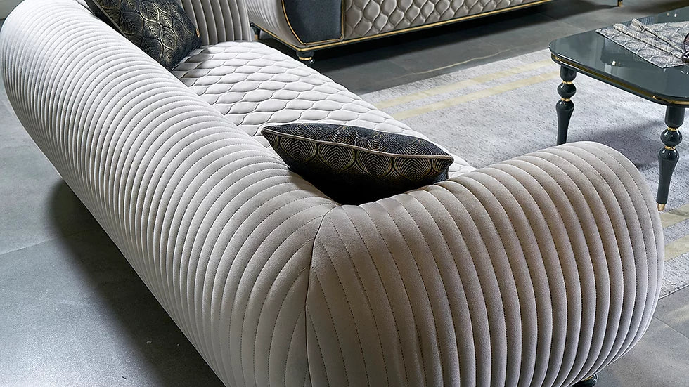 Sofa & Loveseat with Dining Set Camalie Collection ( FREE TV)