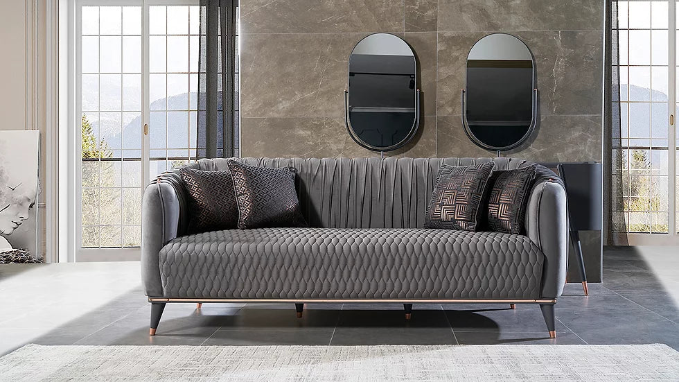 Sofa & Loveseat with Dining Set Atlas Collection ( FREE TV)