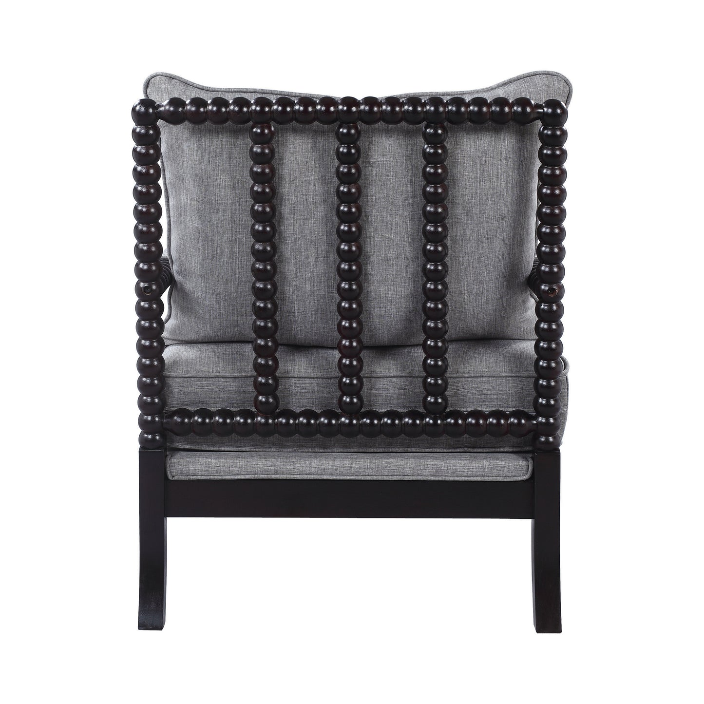 Cushion Back Accent Chair Grey And Black - 903824