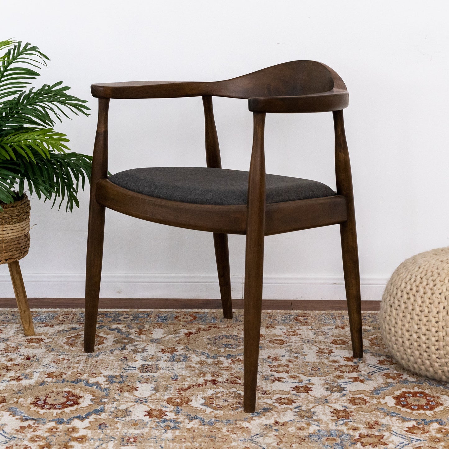 Freya Dining Chair (Gray Fabric)