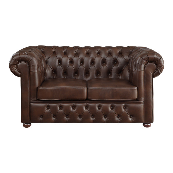 9335BRW*2 2pc Set: Sofa, Love