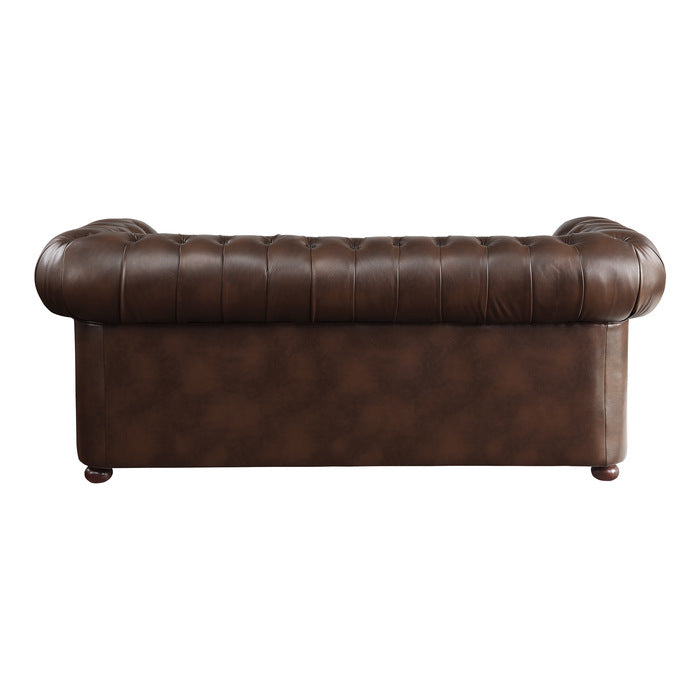 9335BRW*2 2pc Set: Sofa, Love