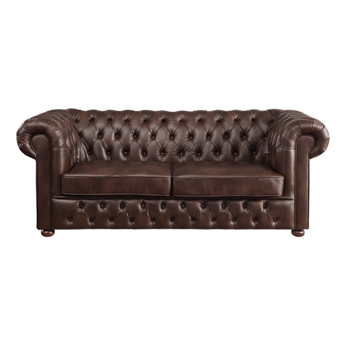 9335BRW*2 2pc Set: Sofa, Love