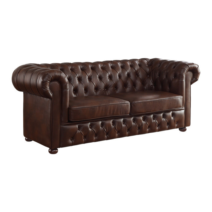 9335BRW*2 2pc Set: Sofa, Love
