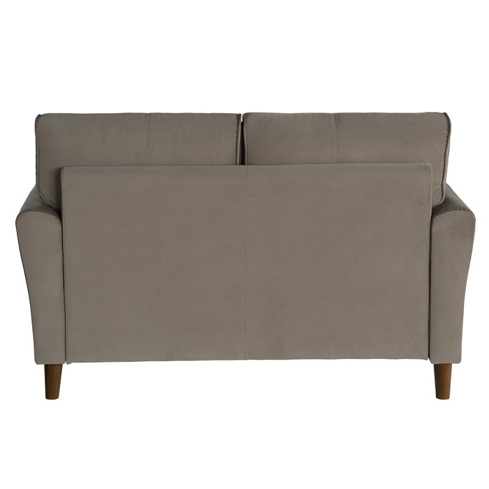 9348BRW*2 2pc Set: Sofa, Love
