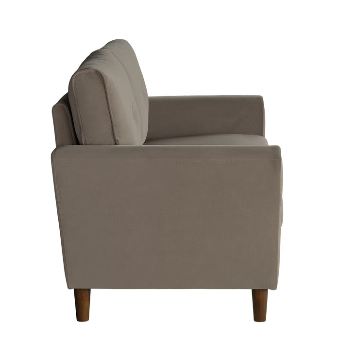 9348BRW*2 2pc Set: Sofa, Love