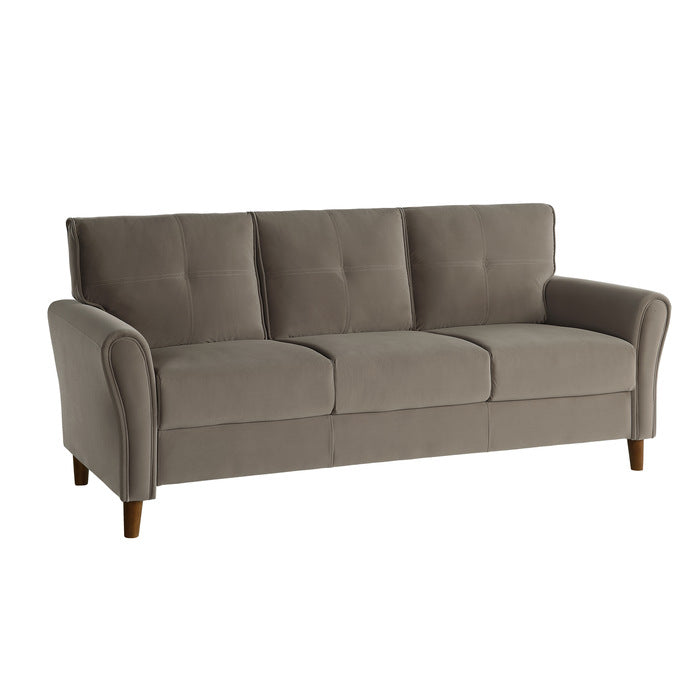 9348BRW*2 2pc Set: Sofa, Love