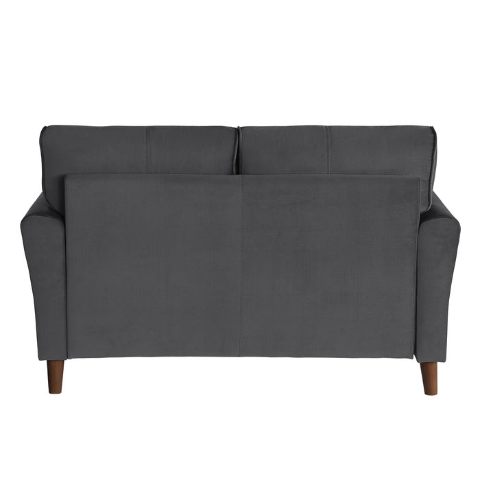 9348GRY*2 2pc Set: Sofa, Love