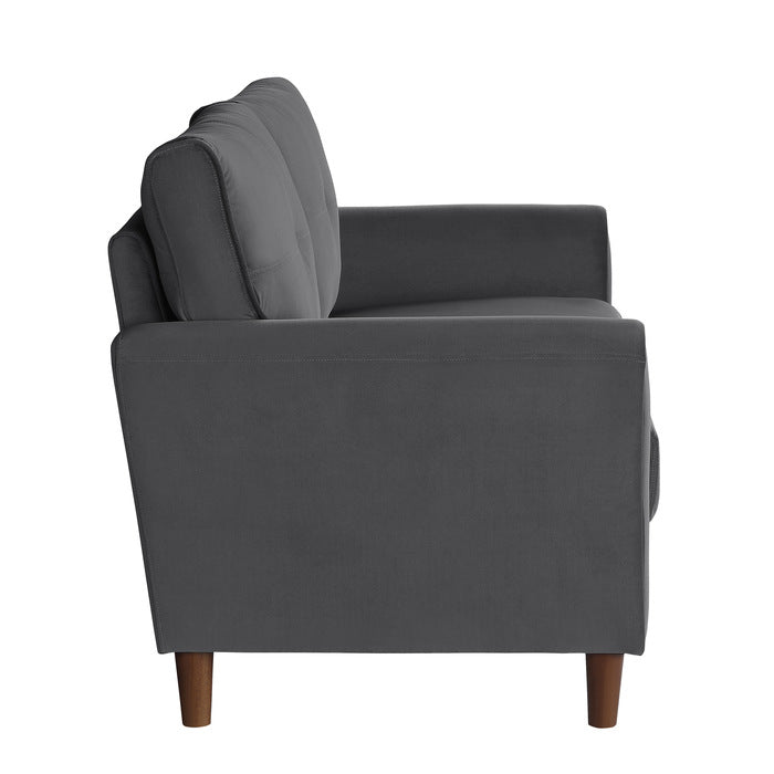 9348GRY*2 2pc Set: Sofa, Love