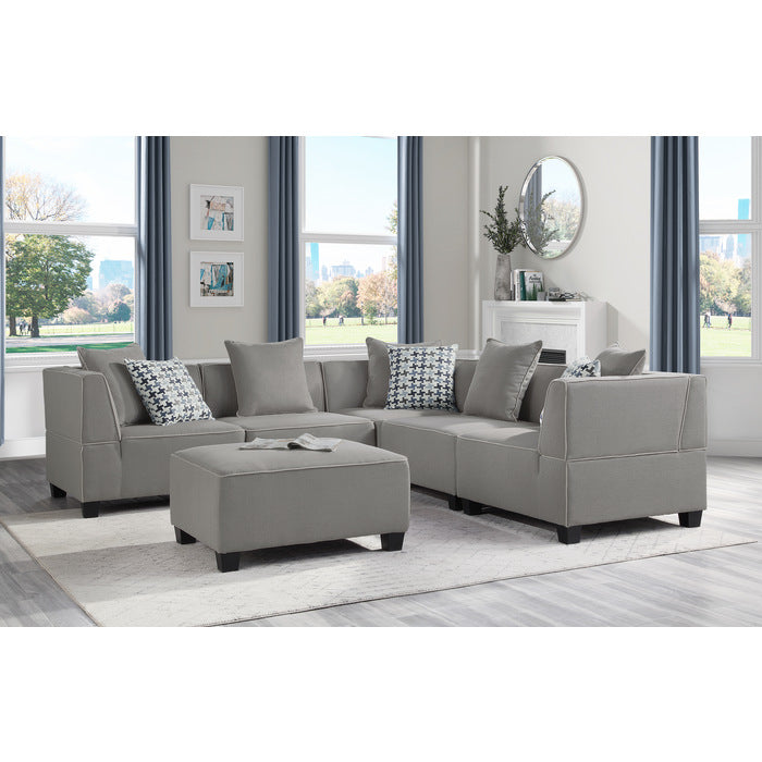 9357GY*5SC 5-Piece Modular Sectional