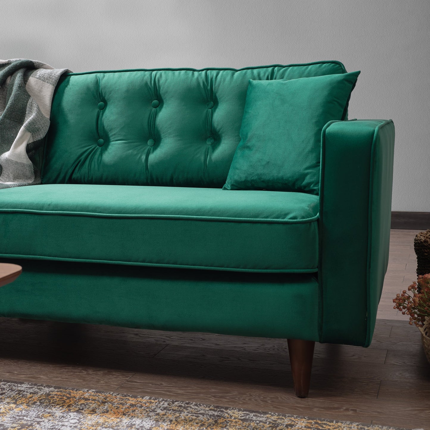 Oregon Sofa (Green Velvet)