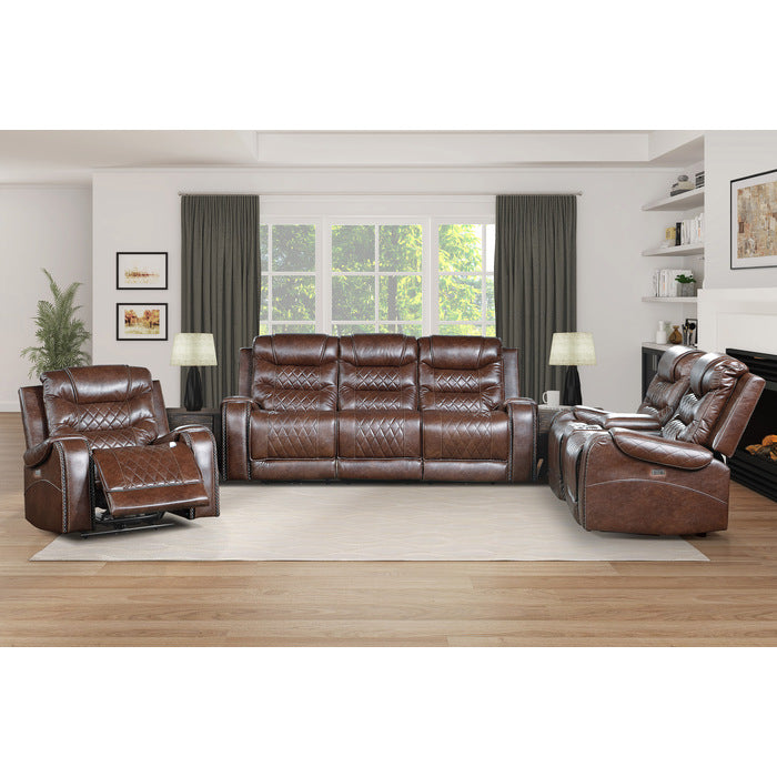 9405BR-3PW (SOFA WITH DROP-DOWN CUP HOLDERS)