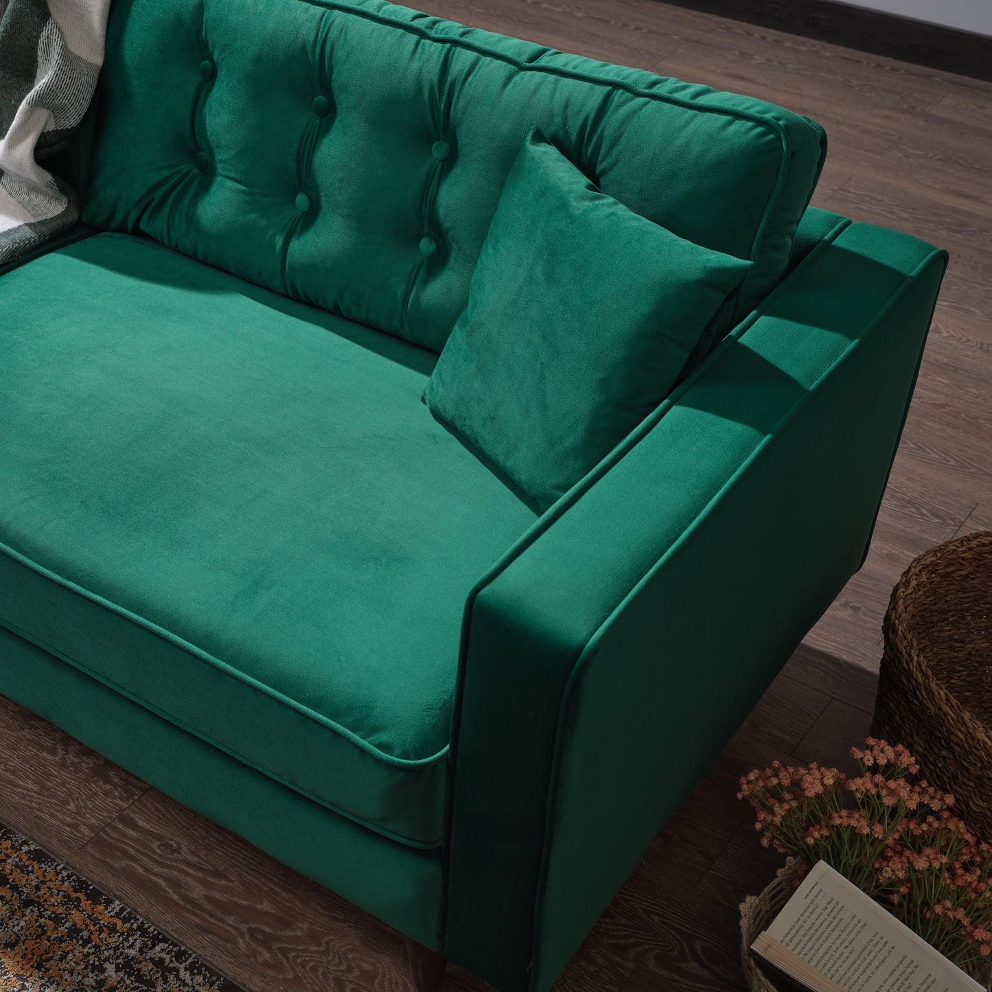 Oregon Sofa (Green Velvet)