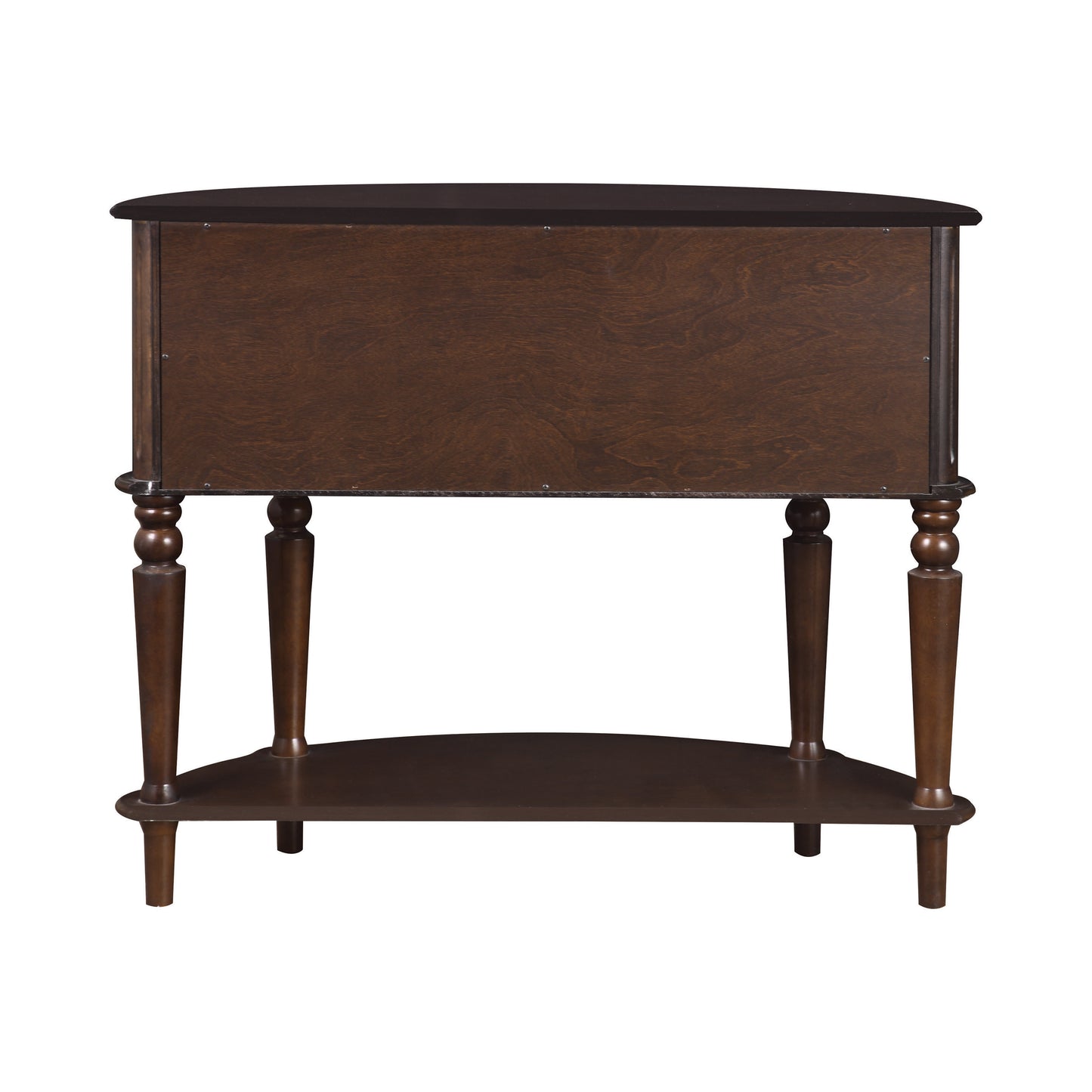 Console Table With Curved Front Brown - 950059