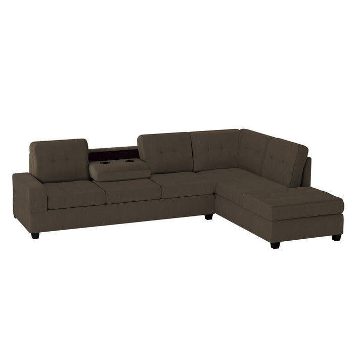 9507CHC*3OT 3-Piece Reversible Sectional with Ottoman