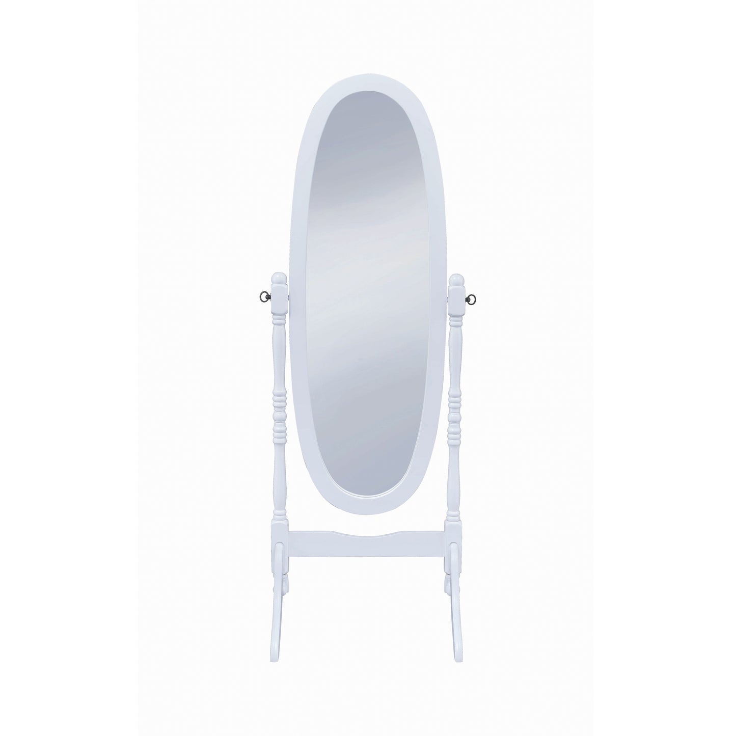 Oval Cheval Mirror White - 950802