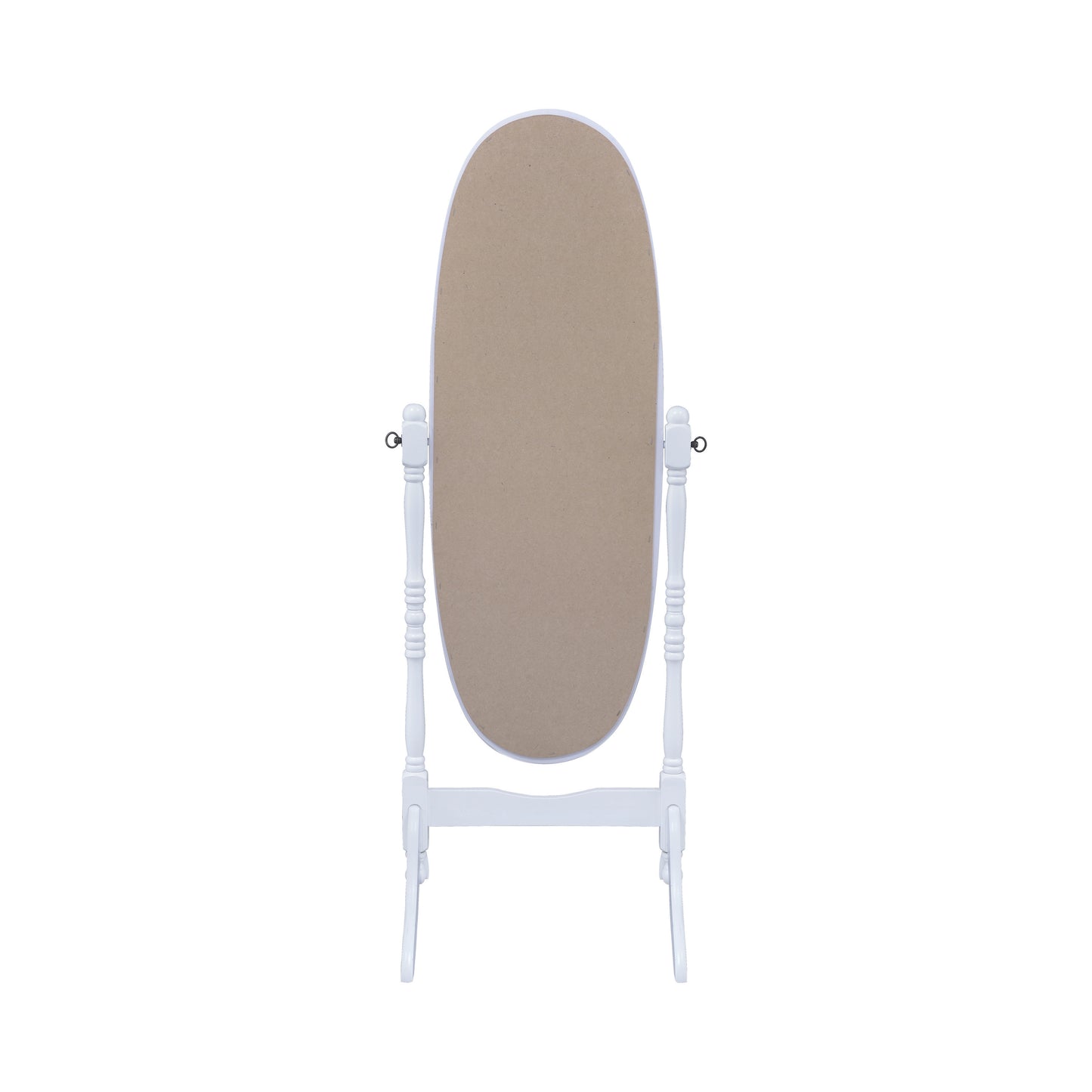 Oval Cheval Mirror White - 950802