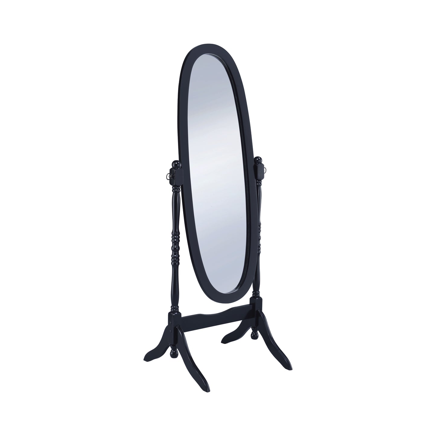 Oval Cheval Mirror Black - 950803