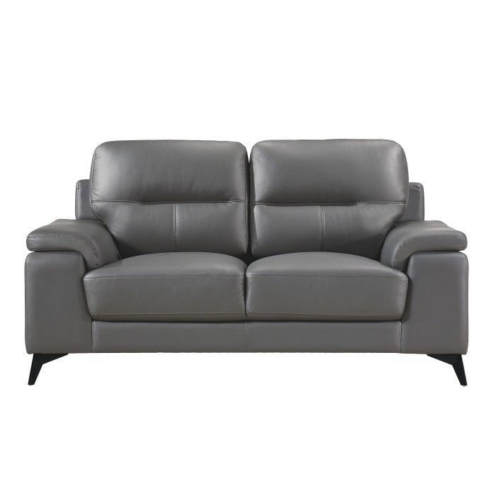 9514DGY*2 2pc Set: Sofa, Love