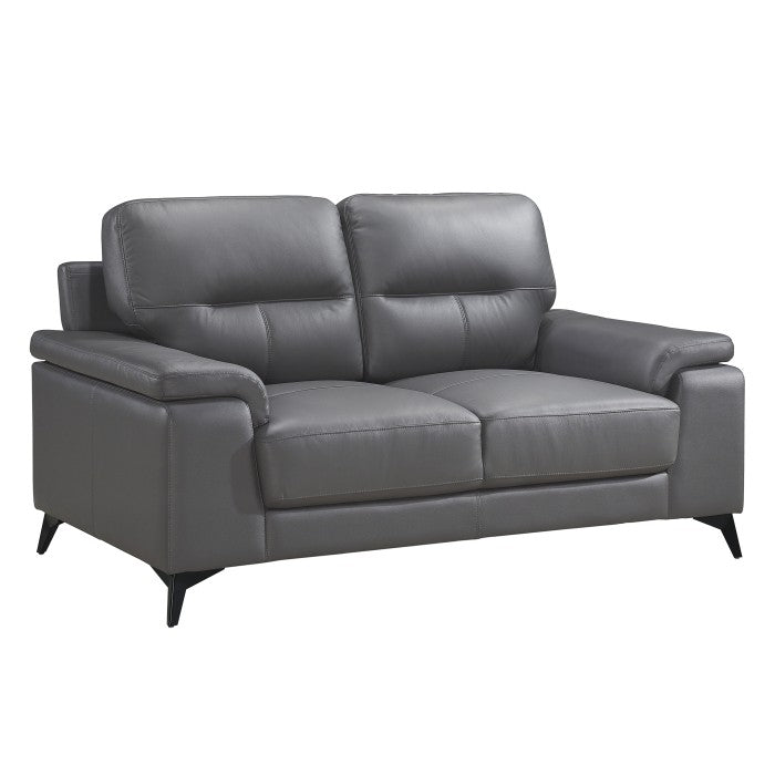 9514DGY*2 2pc Set: Sofa, Love