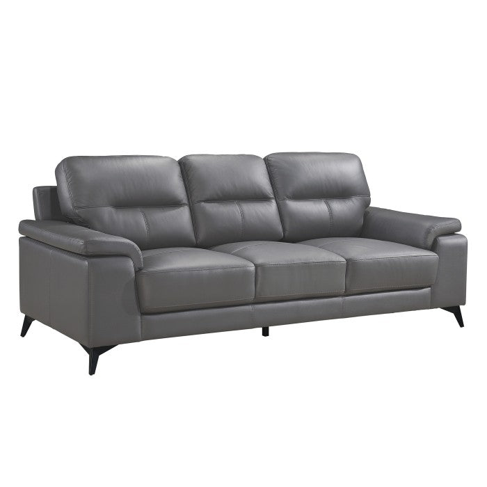 9514DGY*2 2pc Set: Sofa, Love