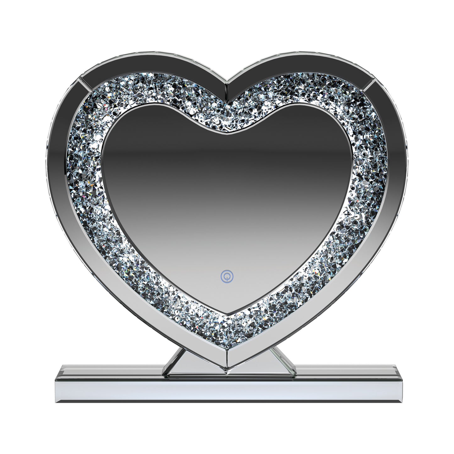 Heart Shape Table Mirror Silver - 961528