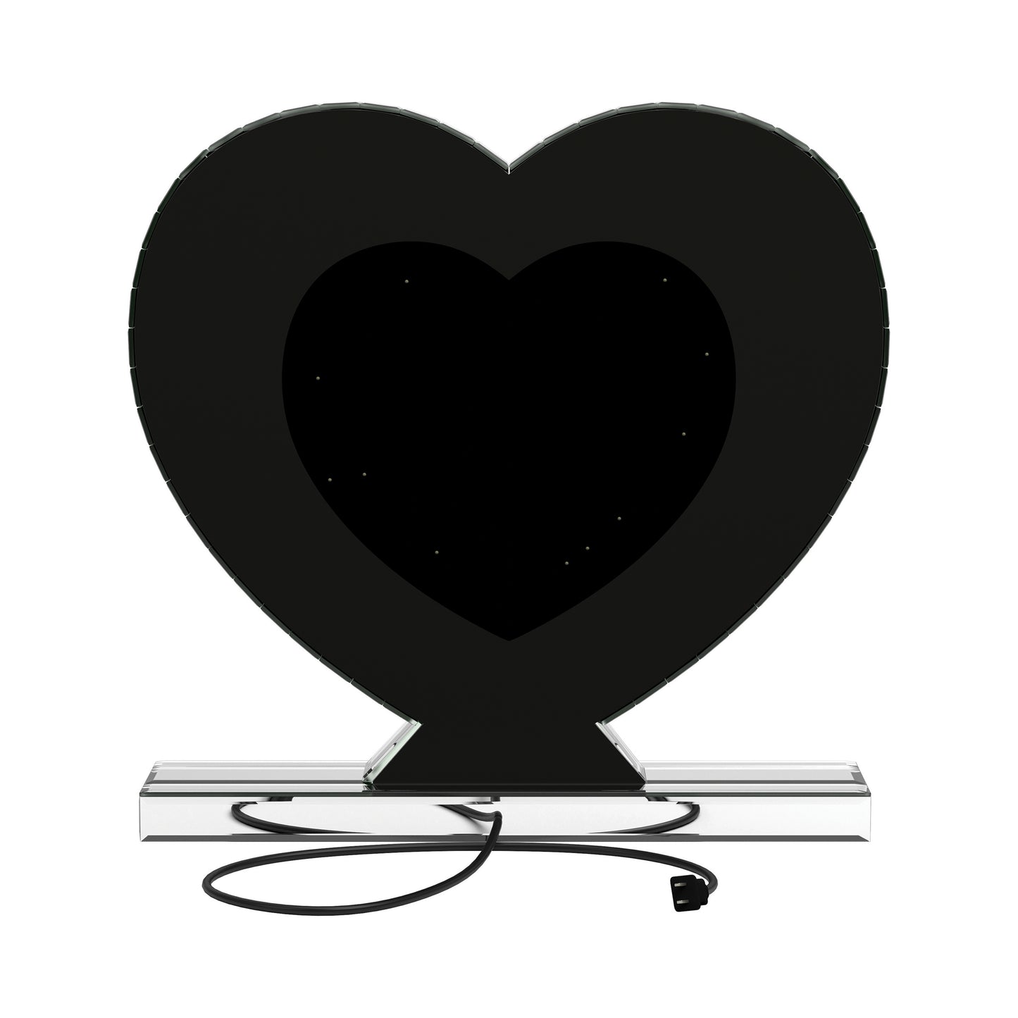 Heart Shape Table Mirror Silver - 961528