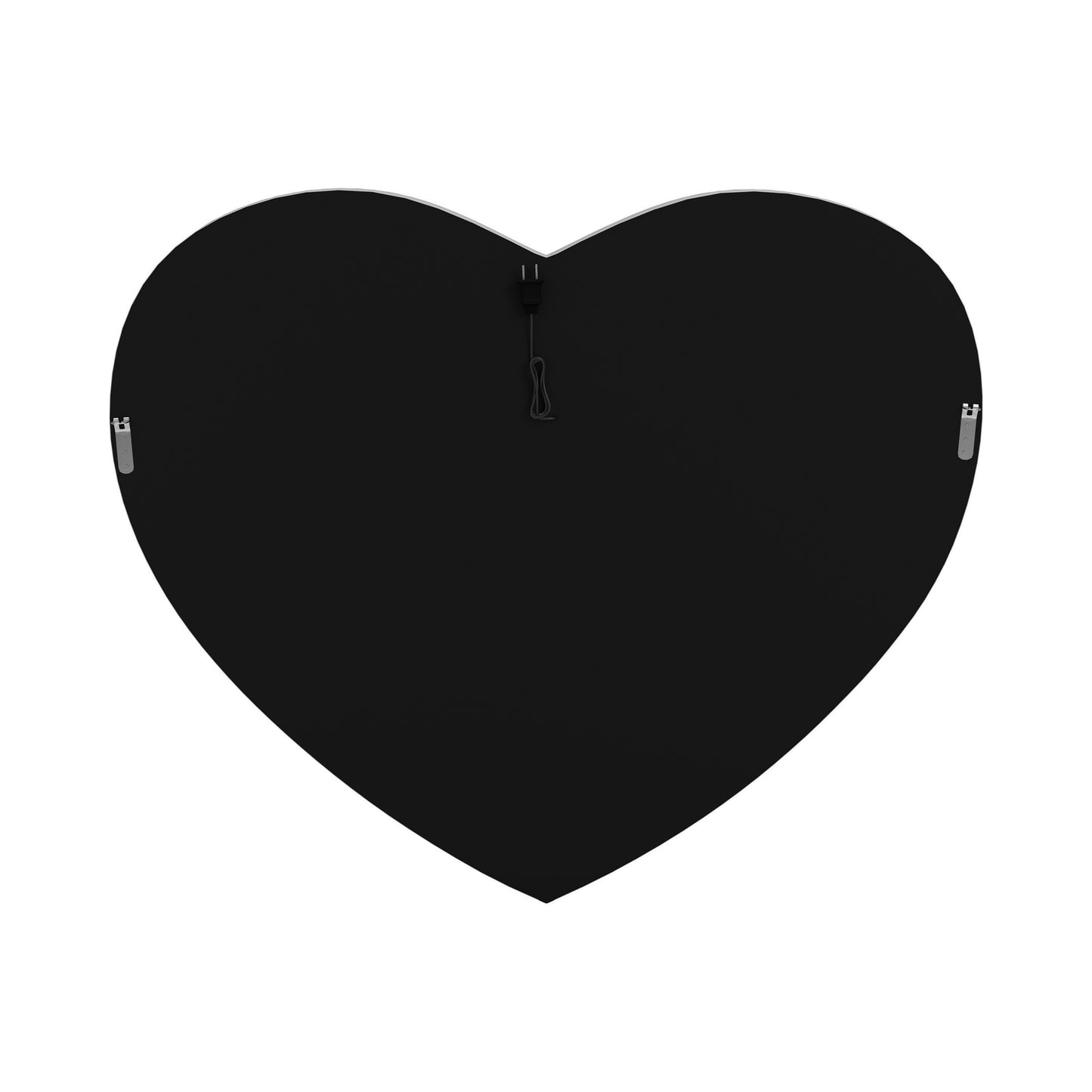 Heart Shape Wall Mirror Silver - 961535