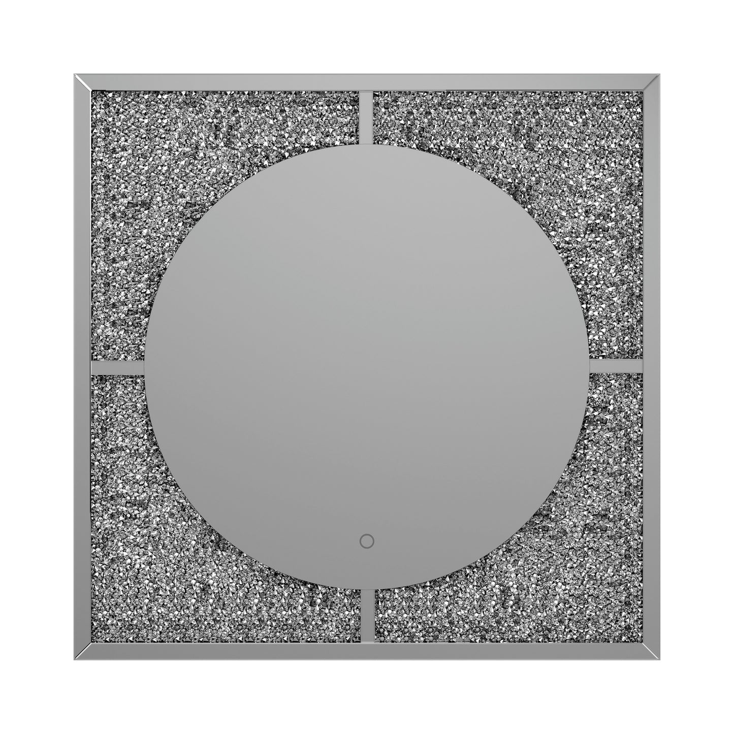 LED Wall Mirror Silver And Black - 961554