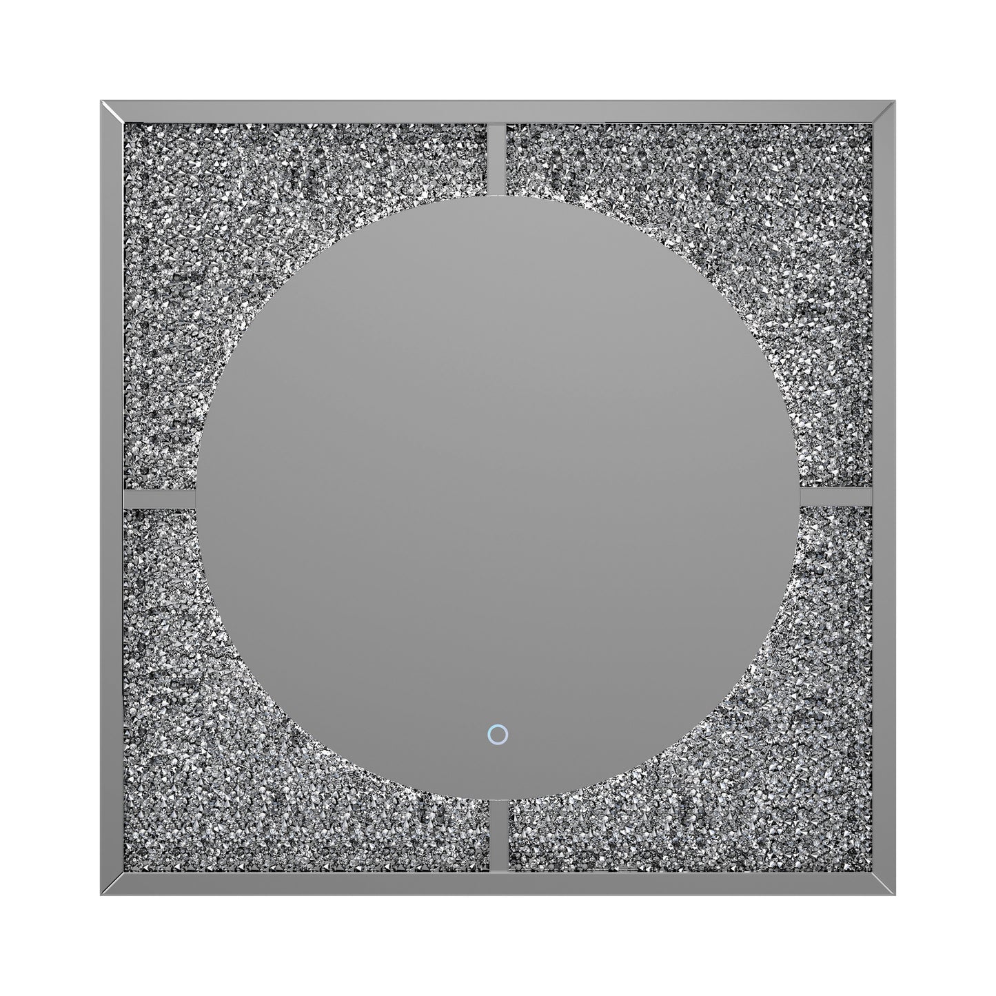 LED Wall Mirror Silver And Black - 961554