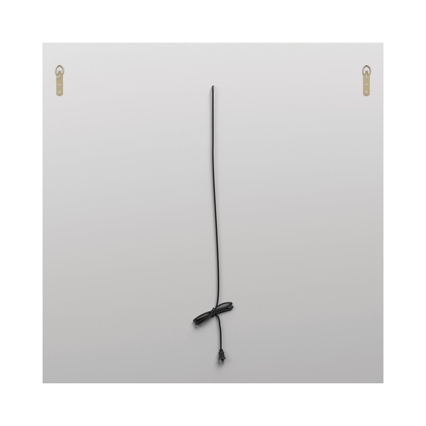 LED Wall Mirror Silver And Black - 961554