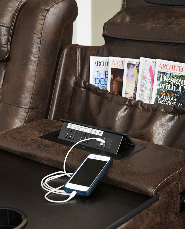 Game Zone Bark Power Reclining Sofa | 3850115