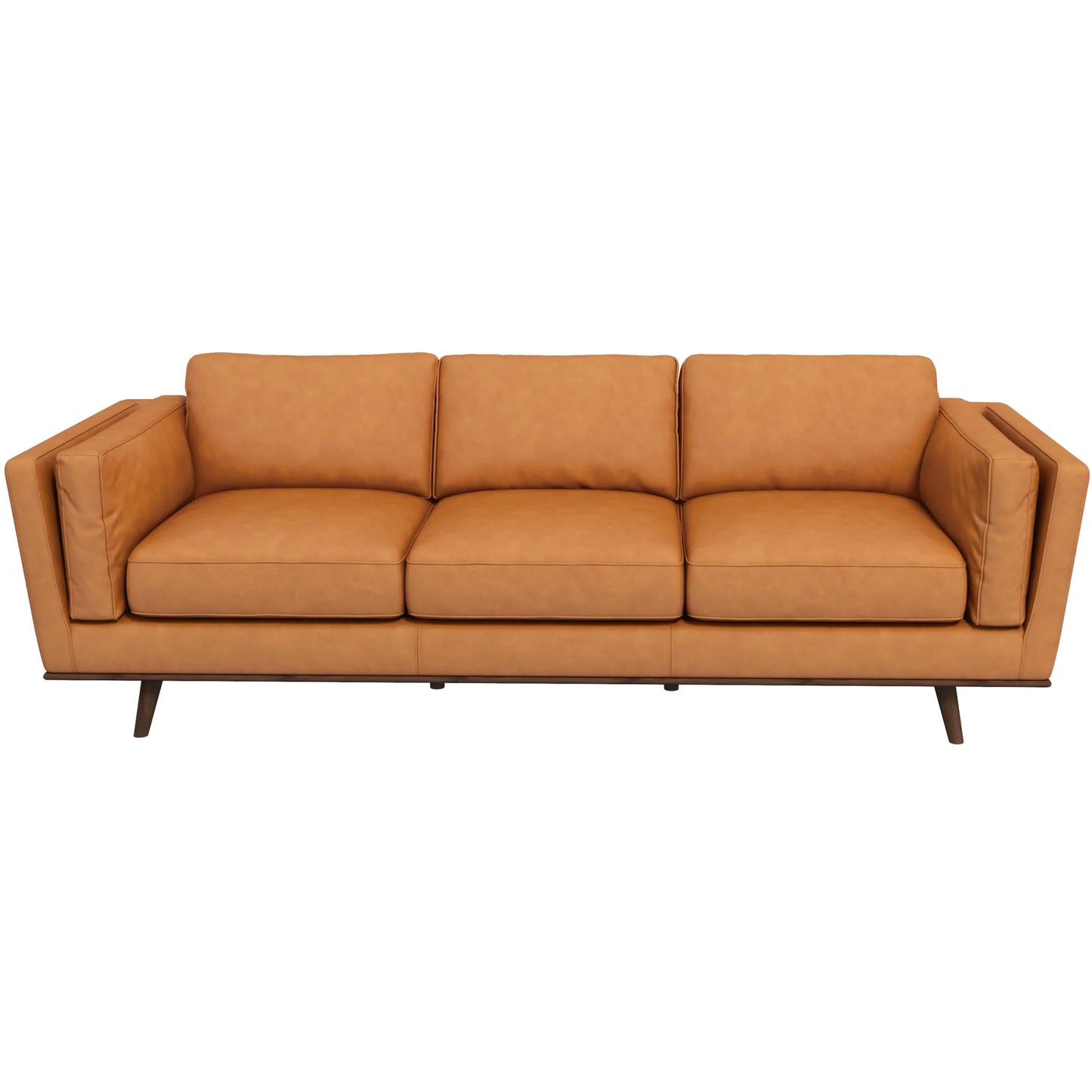 Ferre Leather Sofa (Tan)