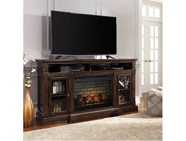 Ashley W701-88 Roddinton 72" TV Stand w/Fireplace
