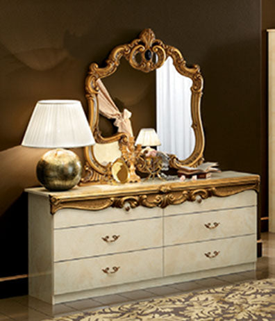 Barocco Ivory w/Gold Bedroom Set